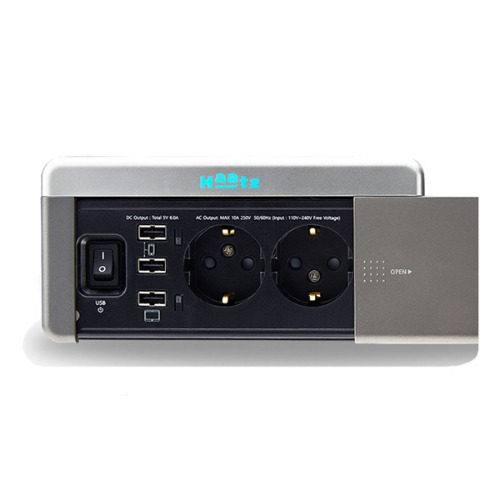 스마트 가구 매립 콘센트 하츠 MC-S1991NI (220V_2구+USB_2포트)