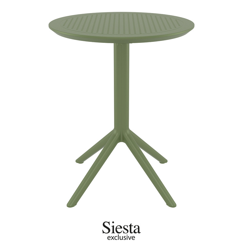 프리미엄 SIESTA 접이식 카페 테이블(원형) sky-R600 - 폴딩,카페,호텔,정원,라운지,유럽CATAS인증,씨에스타,시에스타