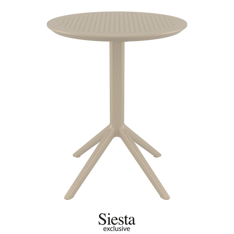 프리미엄 SIESTA 접이식 카페 테이블(원형) sky-R600 - 폴딩,카페,호텔,정원,라운지,유럽CATAS인증,씨에스타,시에스타