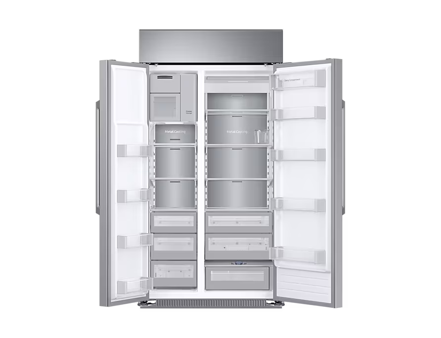 삼성 클래딩 TBI 일반형 빌트인 냉장고 양문형 BRS685030SR 인버터 10년 무상 보증