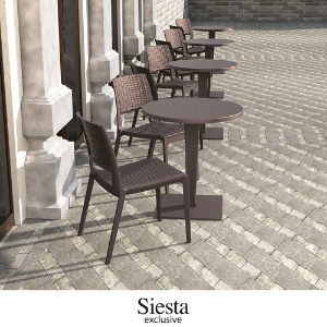 SIESTA 프리미엄 테이블 CA-T-R(원형) - 고급식당,카페,호텔,정원,라운지,유럽CATAS인증,씨에스타,시에스타